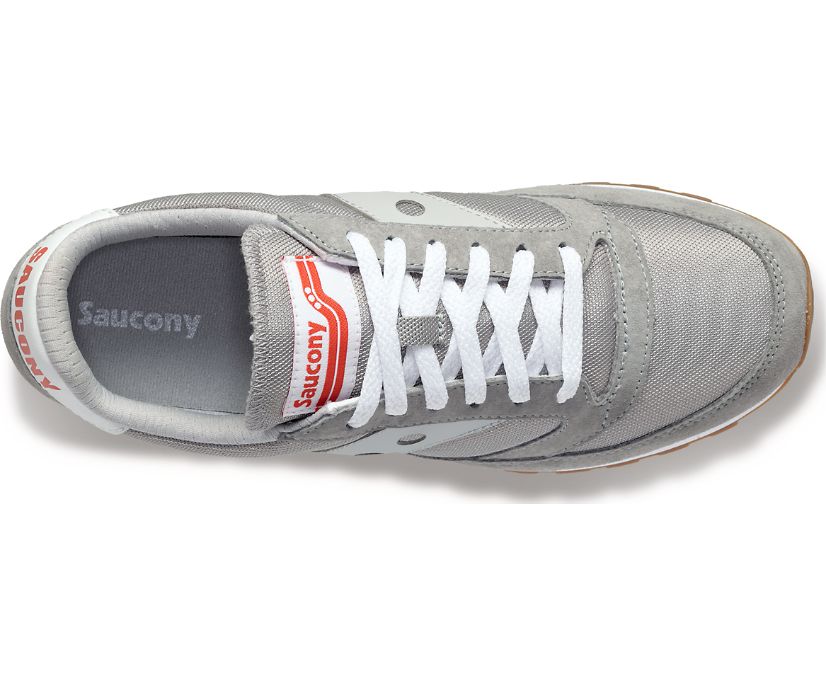 Women's Saucony Jazz 81 Originals Grey / Red | Singapore 027QMAZ